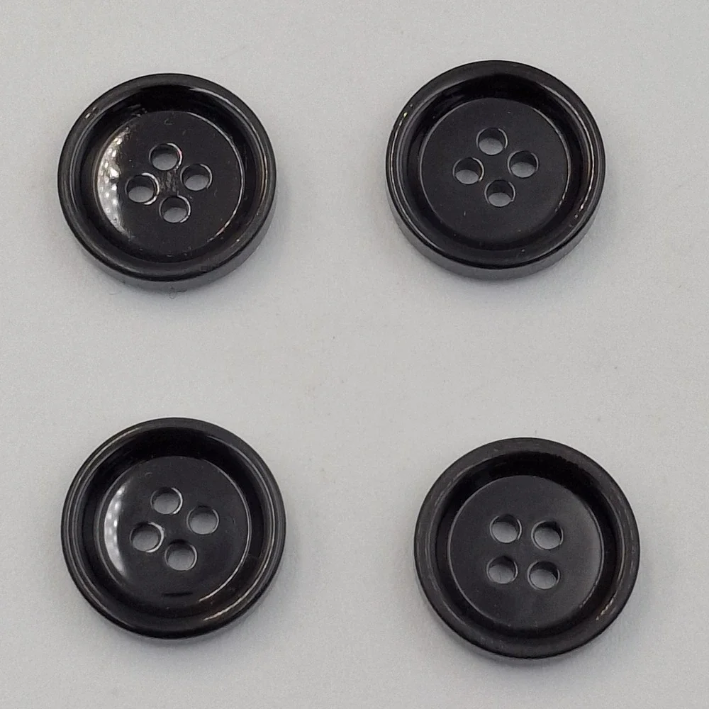 Indochino Set Of 4 Replacement Buttons Black For Pants‎